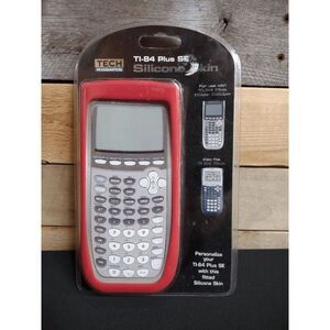 Brand New Red Silicone Calculator Skin Fits TI-84 Plus And TI-84 Plus SE Fitted